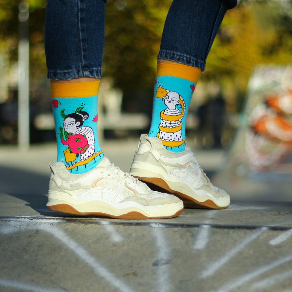 Chaussettes artistiques