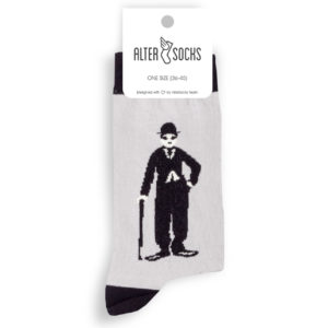 Chaussettes célébrités Charlie Chaplin