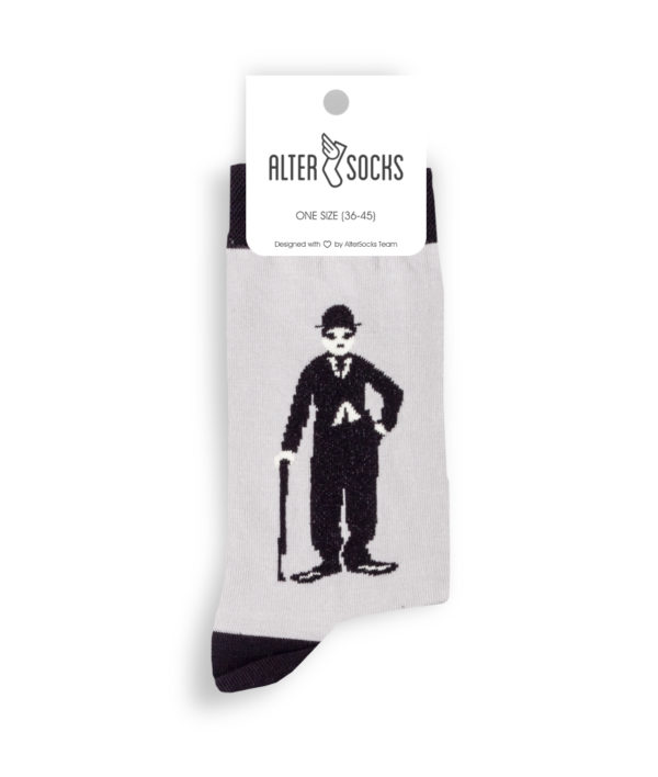 Chaussettes célébrités Charlie Chaplin