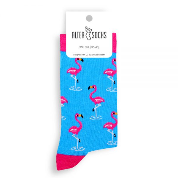 Chaussettes Flamants Roses