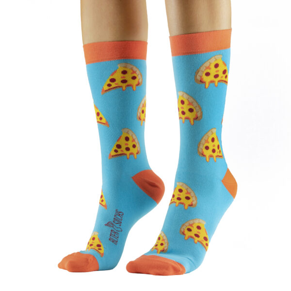 Chaussettes originales avec motifs pizzas, amusantes et confortables, haute qualité en coton