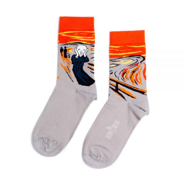 Chaussettes le cri de Munch