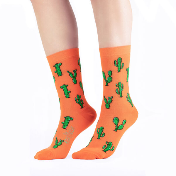 Chaussettes fantaisie aux motifs de cactus