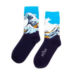 Chaussettes artistiques la grande vague de Kanagawa