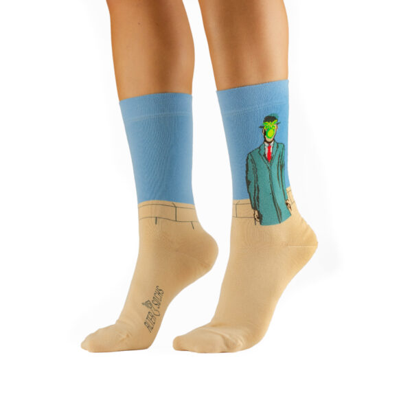 Chaussettes art surréaliste Magritte