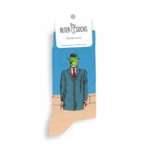 Chaussettes Le Fils de l'homme – Magritte dans leur emballage Altersocks