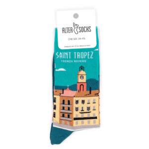 Chaussettes fantaisie avec motifs colorés Saint-Tropez